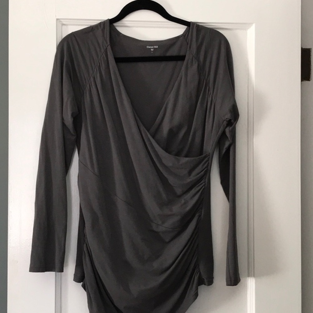 Garnet Hill Surplice Wrap Top